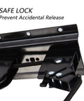 Safe lock mechanism of Dual Pack Ceiling Bike Hoists For Garage Storage, Heavy Duty Bicycle Lift With Safe Lock, Space Saving Bike Hanging Rack For Indoor Use