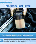 Installation of 6.7L Cummins Fuel Filter Water Separator Kit For Ram 2500 3500 Diesel Trucks 2019-2024 in engine bay