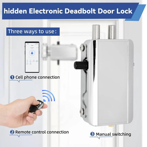 Plug And Play Smart Deadbolt Lock With Four Remote Fobs And Smartphone App For Lightning Fast Keyless Entry No Sweat Setup For Effortless Daily Home Security