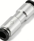 Pneumatic Push-To-Connect Check Valve 5/16 In OD X 5/16 In OD One-Way Valve Pack Of 2, Nickel Plated Brass Body With NBR Seals For Leak Free Air