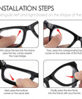 Installation steps for Replacement Lenses For Ray-Ban Meta Wayfarer RW4006 50mm AI Glasses High Intensity Clear Non Polarized Lens