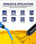 Portable Cordless Fuel Transfer Pump Battery Powered Fluid Transfer Tool icons for various applications like cars and boats