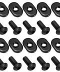 Twenty Pack Black T Slot Nuts For One Quarter Inch By Twenty Threads, Centered Slide In Economy T Nuts For T Slot Track