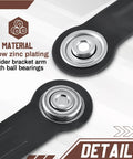 8 Pack Glider Bearing Arm Bracket Set For Patio Rockers Replacement Hardware, zinc-plated bracket with ball bearings detail