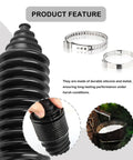 Pro Grade Rack And Pinion Boot Kit with Dustproof Silicone Inner Tie Rod Boot and metal clamps for cars and SUVs.