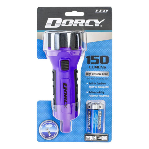 Purple Floating Waterproof LED Flashlight With Carabiner Clip Built Tough For Outdoors 55 Lumen Light That Floats Water Resistant Night Gear Attaches To Belt Or Pack And Runs About 8 Hours 45 Minutes