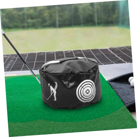 Golf Swing Training Bag With Impact Pouch Weather Resistant Design For All Skill Levels Realistic Ball Feel Practice Aid