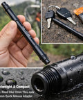 Hand holding 12mm To 9mm Thru Axle Quick Release Hub Skewer Adapter For Mountain And Road Bikes, Lightweight Aluminum Alloy Conversion