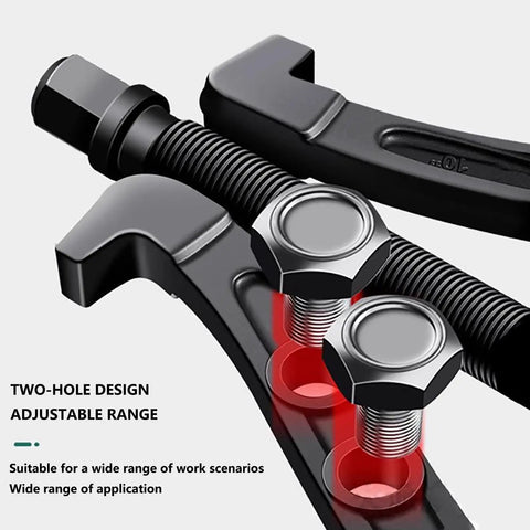 Badass Heavy Duty Multi Jaw Gear Puller Set And Bearing Hub Separator Tool Kit adjustable two-hole design with threaded bolts.