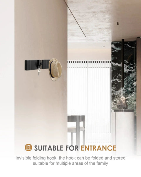 Two Pack Waterproof Matte Black Towel Hooks For Bathrooms And Kitchen Wall Mounted Built To Last Coat And Robe Hooks