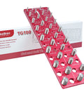 JoblikeBrez TG100 nut and bolt thread checker, red wall-mount gauge with 30 sizes (15 SAE & 15 metric)