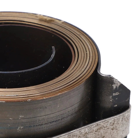 Close-up of Chrome Plated Drill Press Return Spring Set 2Pcs showing metal coil details, used for horizontal and vertical bench drills.