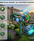 Two Pack Solar Ultrasonic Deer Repeller With Motion Sensor Outdoor Animal Deterrent For Rabbits Cats Raccoons And Squirrels Keeps Your Yard And Garden Pest Free, solar unit