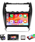 10 Inch Touch Screen Car Stereo for Toyota Camry 2012 2013 2014 Plug and Play Wireless CarPlay Android Auto GPS Bluetooth WiFi SWC Backup Camera Dash Kit Fits JBL or Large Screen