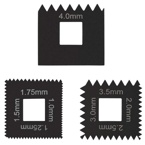 Heavy Duty Metric Thread Repair Die Set with 1.0, 1.75, 2.0, 3.5, and 4.0 mm sizes for restoring damaged external threads