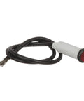 Beefy Incandescent Red Indicator Light For Control Panels 14V With Six Inch Lead Wires Five Sixteenth Inch Bulb Size Flush Mount Warning Light