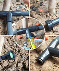 20 Piece Three Eighth Inch Soaker Hose Fittings Kit With Tees Feeders End Plugs And Male And Female Connectors for DIY irrigation