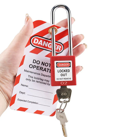 Badass Safety Lockout Locks Set Hella Durable Padlocks With Longer Shackle And Matching Lockout Tags Built Tough For Daily Grind OSHA Compliant Brass Core Heavy Duty Rigged Out