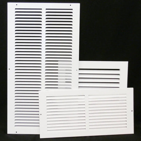 10 By 6 Inch One Way Air Vent With Adjustable Aluminum Curved Blades Powder Coat Finish For Scratch Resistant No Fuss Air Flow white vent