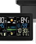 All In One Weather Station With Rain Gauge And Wireless Indoor Outdoor Sensors, Digital Thermometer Barometer Hygrometer display