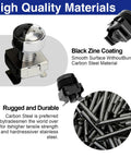 Heavy Duty M5 Rack Mount Screws And Cage Nuts With Nylon Locking Washers Stainless Steel Server Rack hardware kit with black zinc coating.