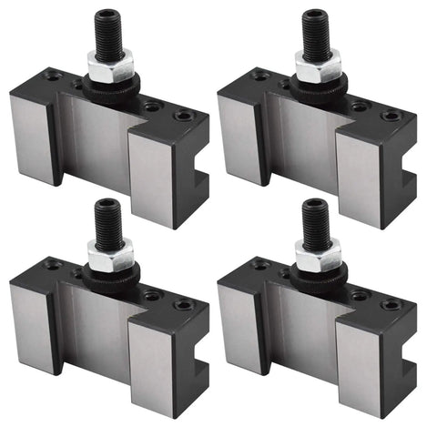 Hella Sturdy 250 101 Quick Change Tool Post Set For Mini Lathe And Metal Machining Featuring A Knockout 4 Pack Face Holder