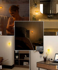 Amber 1800K Plug In Motion Sensor Night Light With Stepless Dimmable LED Always On Or Auto Off 120 Lumen No Brainer Pick