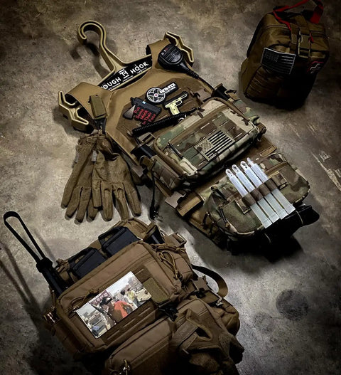 Badass Tactical Chest Rig With Hella Modular Build Holds Three 556 And 762 Ammo Rounds Plus Pistol Mag Slots And Molle Dangled Storage Ready For Duty Gear