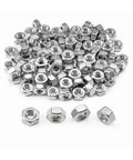 100 Pack Stainless Steel 1/4-20 Hex Nuts For SAE Fasteners, Heavy-Duty Rust Resistant Hardware For Bolts, Screws, Machinery