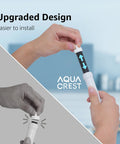 Easy Fit Replacement Water Filter For Brita BB06 demonstrating installation process, compatible with various bottle sizes.