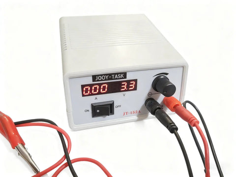 Adjustable DC Power Supply With Digital Display Regulated Bench Lab PSU Variable Output 1.5V To 15V 2A Max Wide 90V To 253V AC Input Compact