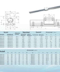 Premium Compatible SBR Rail Open Linear Bearing Block Kit For Desktop Printer Frames And Compact DIY Routing Machines With Multiple Preshot Lengths From 250mm To 1000mm To Handle Any Heavy Load And Stroke Requirement On Your Next Custom Build, SBR12UU diagram