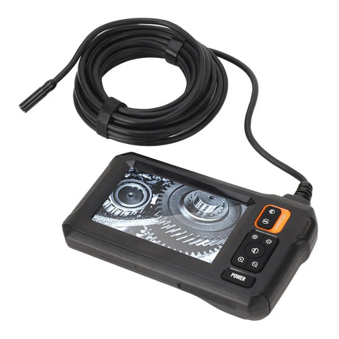 IP67 Waterproof Endoscope Camera With 1080P HD Image Articulating Borescope featuring 4.3 Inch Color LCD and 5m Cable on gears