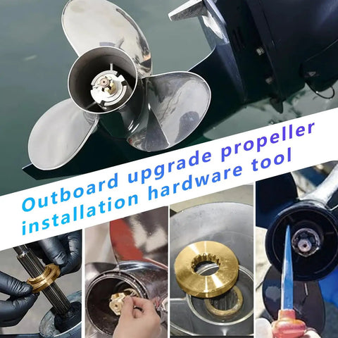 Propeller Installation Hardware Kit For Yamaha Outboard Motors Fits 150Hp Through 300Hp Replace OEM 6E54598701 kit in use