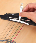 Using gauge from Guitar Luthier Tool Set With Fret Crowning File Radius Gauges Feeler Gauges Needle File String Action Ruler And Fingerboard Guards