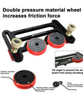 Tough As Nails Rust Proof Table Saw Roller Feeder Kit, double pressure wheels for friction, adjustable angle for stability.
