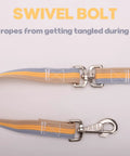 Cotton Lunge Line For Horses With Rubber Stop And Swivel Bolt Snap 24 Foot Equine Training Tool shown with swivel bolt