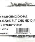 Pro Grade M3X6 Stainless Steel Slotted Cheese Head Machine Screws Built Tough As Nails With A2-70 Alloy Din84 Certified Smooth Finish secured in bags.