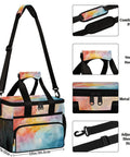 Insulated Picnic Backpack Lunch Bag For Women And Men, large capacity with padded straps, sturdy handle, and metal zipper
