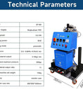 Technical parameters of Heavy Duty Portable Pneumatic Polyurethane Spray Foam Machine 110V 5.5KW Beast Mode Insulation Sprayer.