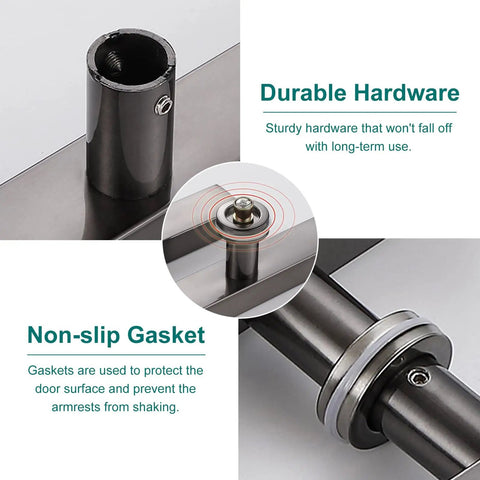 Premium Black Flat Door Push And Pull Handle Built Like A Tank From Solid Stainless Steel Zero Sweat Setup For Wood Or Glass Doors Adds Slick Interior Exterior Home Upgrade Today
