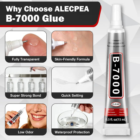 Multipurpose Craft Glue For Jewelry Making And DIY Projects, This Go To Adhesive, 15ml 0.5oz Each, 24 Pack image with features