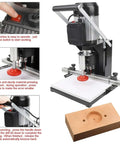 No Sweat Hinge Boring Drill For Slick Cabinet Door Woodworking With 2880 Rpm Motor And Adjustable Zero To Forty Millimeter Depth Setup