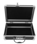 Heavy Duty Aluminum Toolbox With Secure Snap Latch And Rugged Carry Handle For Smart Hardware Organizing And Quick Load Out Outdoor Jobs Or Weekend Garage Grind, open view with black interior.