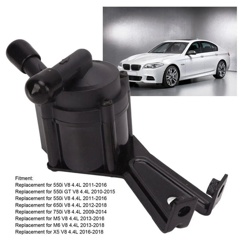 Heavy Duty Electric Auxiliary Water Pump For Bmw Engine Cooling System Coolant Transfer Unit Compatible With 550i 650i 750i M5 M6 X5 V8 4.4L Models Replaces Number 11517629916 Reliable Replacement Part