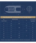 M12 X 45Mm 304 Stainless Steel Spring Ball Plunger detailed specification sheet with measurements and specifications.