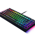 Premium Compact 75 Percent Layout Mechanical Gaming Keyboard Featuring Hot Swap Orange Tactile Switches Solid Aluminum Chassis with RGB lighting.
