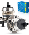 Rear Wheel Bearing Hub Assembly For Ford Focus 2012 To 2018 With ABS 5 Lug 2 Piece Set OE 512466 Direct Fit Plug And Play Heavy Duty Replacement