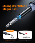 Screwdriver bit with strong magnetism from 52in1 Mini Precision Screwdriver Set With S2 Military Grade Alloy Bits Magnetic Repair Tool Kit for electronics.