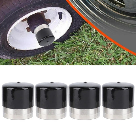 4 Pack Boat Trailer Bearing Protector Caps Stainless Steel Dust Covers For Wheel Bearings 1.980 Inch Diameter Dual Side Shielding